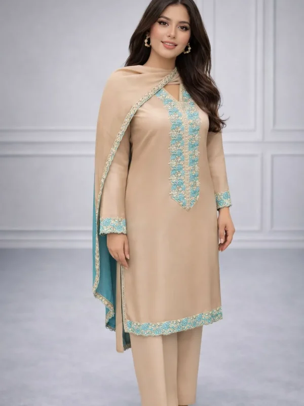 Celestial Beige 3 PC Suit