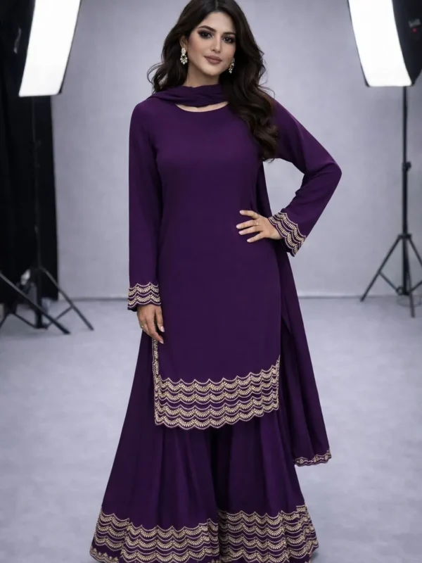 Regal Plum Heritage Sharara